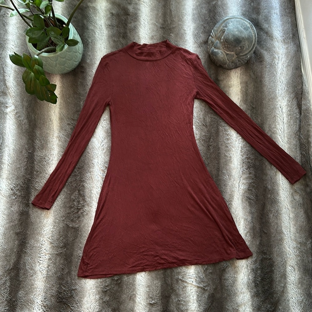 Maroon Forever 21 Dress